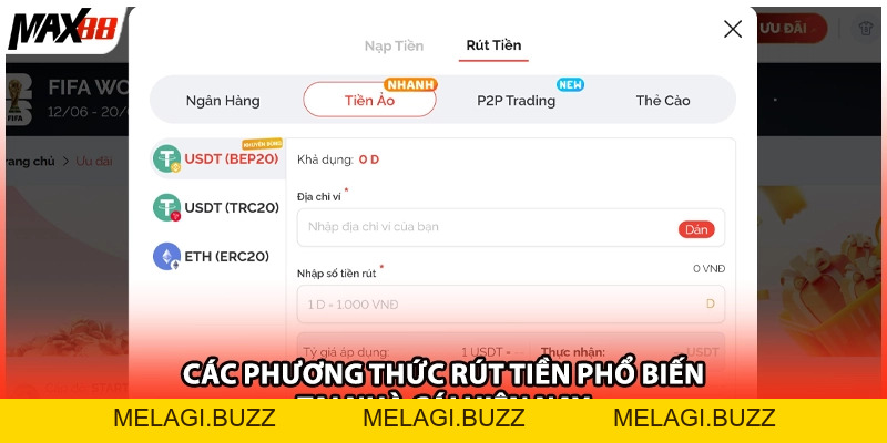 Cách Rút Tiền Max88 | Hướng Dẫn An Toàn Nhất Năm 2026 - melagi
