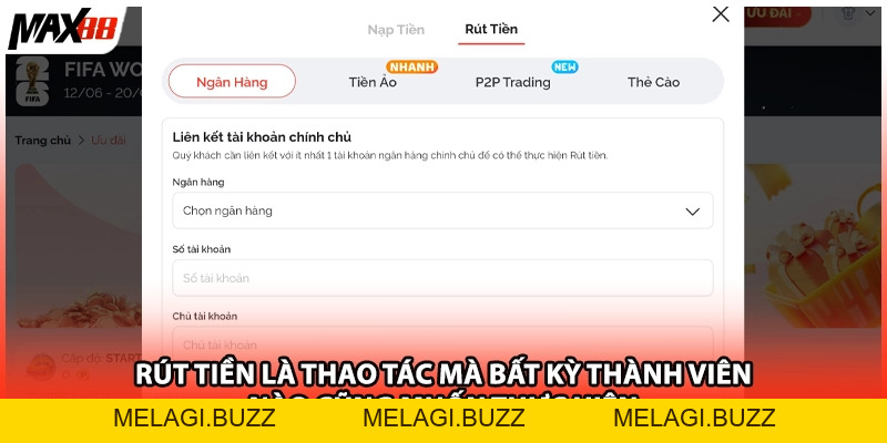 Cách Rút Tiền Max88 | Hướng Dẫn An Toàn Nhất Năm 2026 - melagi